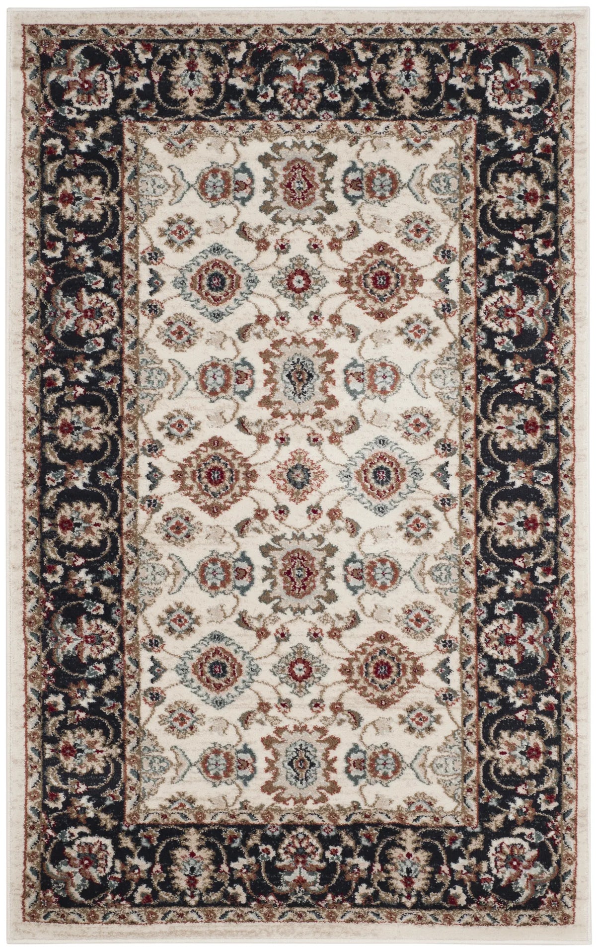 Safavieh Lyndhurst 3'-3" x 5'-3" Rug in Cream / Navy