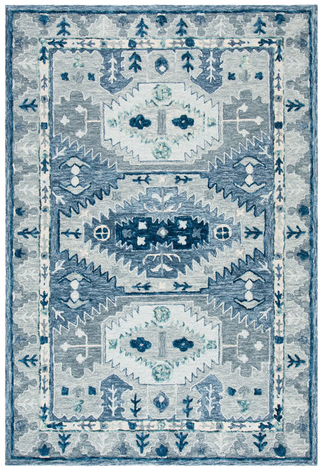Safavieh Capri 4'-0" x 6'-0" Rug in Blue / Grey