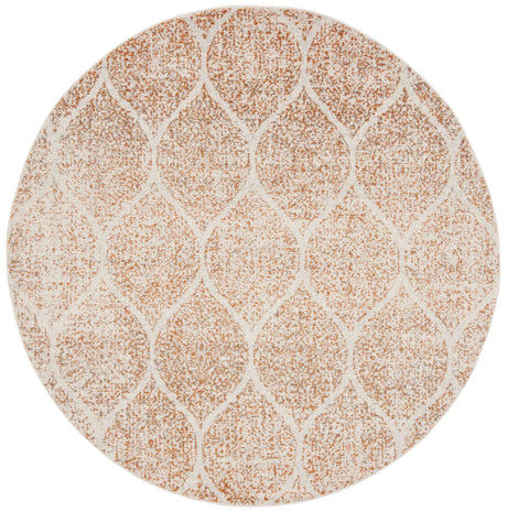 Safavieh Madison 5'-3" x 5'-3" Rug in Cream / Orange