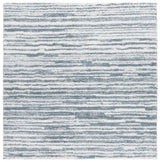 Safavieh Rumi Shag 6'-7" x 6'-7" Rug in Light Blue / Ivory