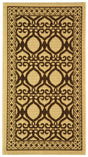Safavieh Courtyard 2'-0" x 3'-7" Rug in Natural / Brown