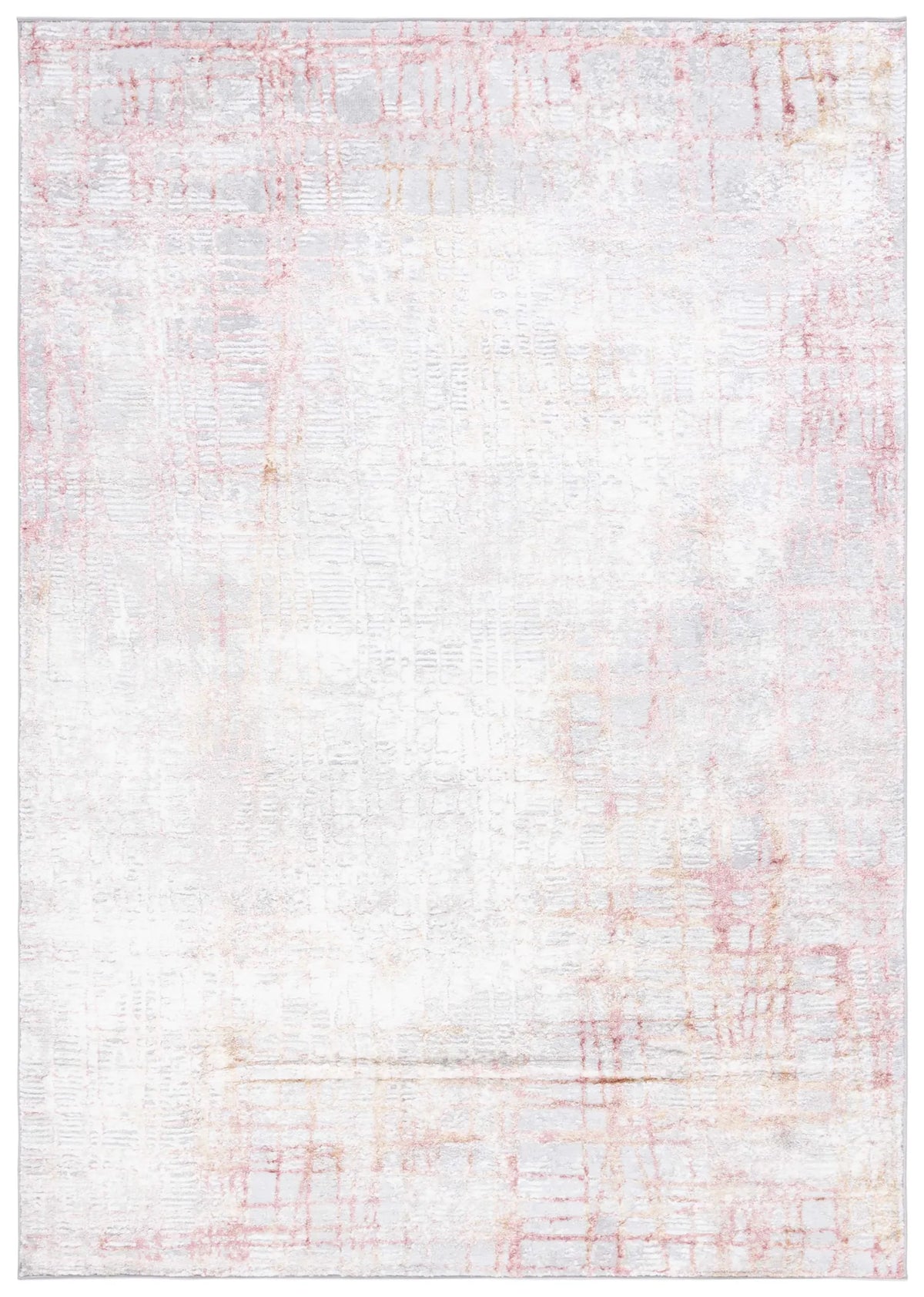 Safavieh Meadow 500 4'-0" x 6'-0" Rug in Light Grey / Pink