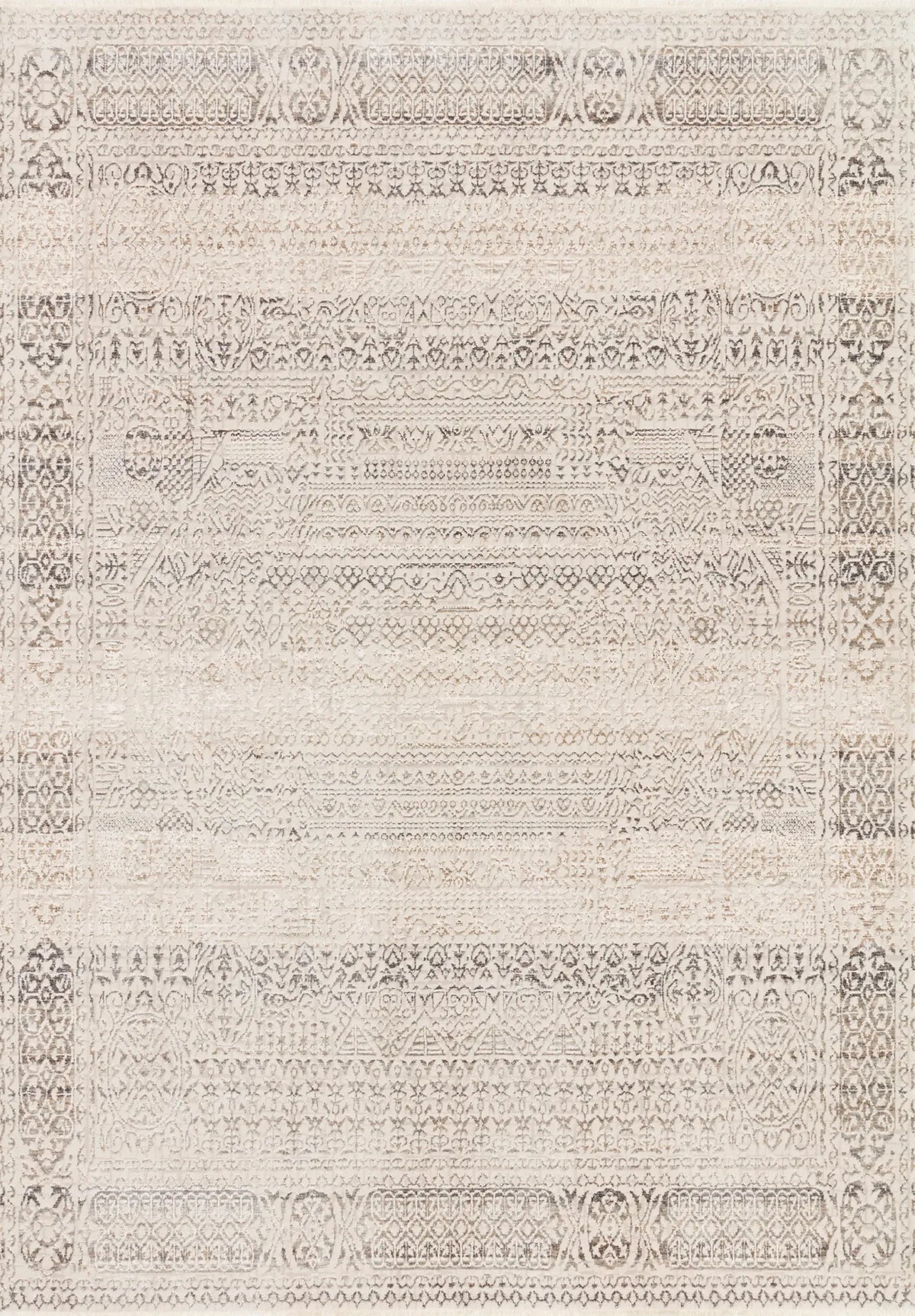 Loloi Homage Hom-05 Ivory/Silver Rugs - main flat
