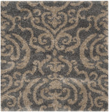 Safavieh Florida Shag 4'-0" x 4'-0" Rug in Grey / Beige