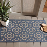 Safavieh Courtyard 2'-0" x 3'-7" Rug in Blue / Beige
