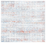 Safavieh Amelia 6'-7" x 6'-7" Rug in Grey / Rust
