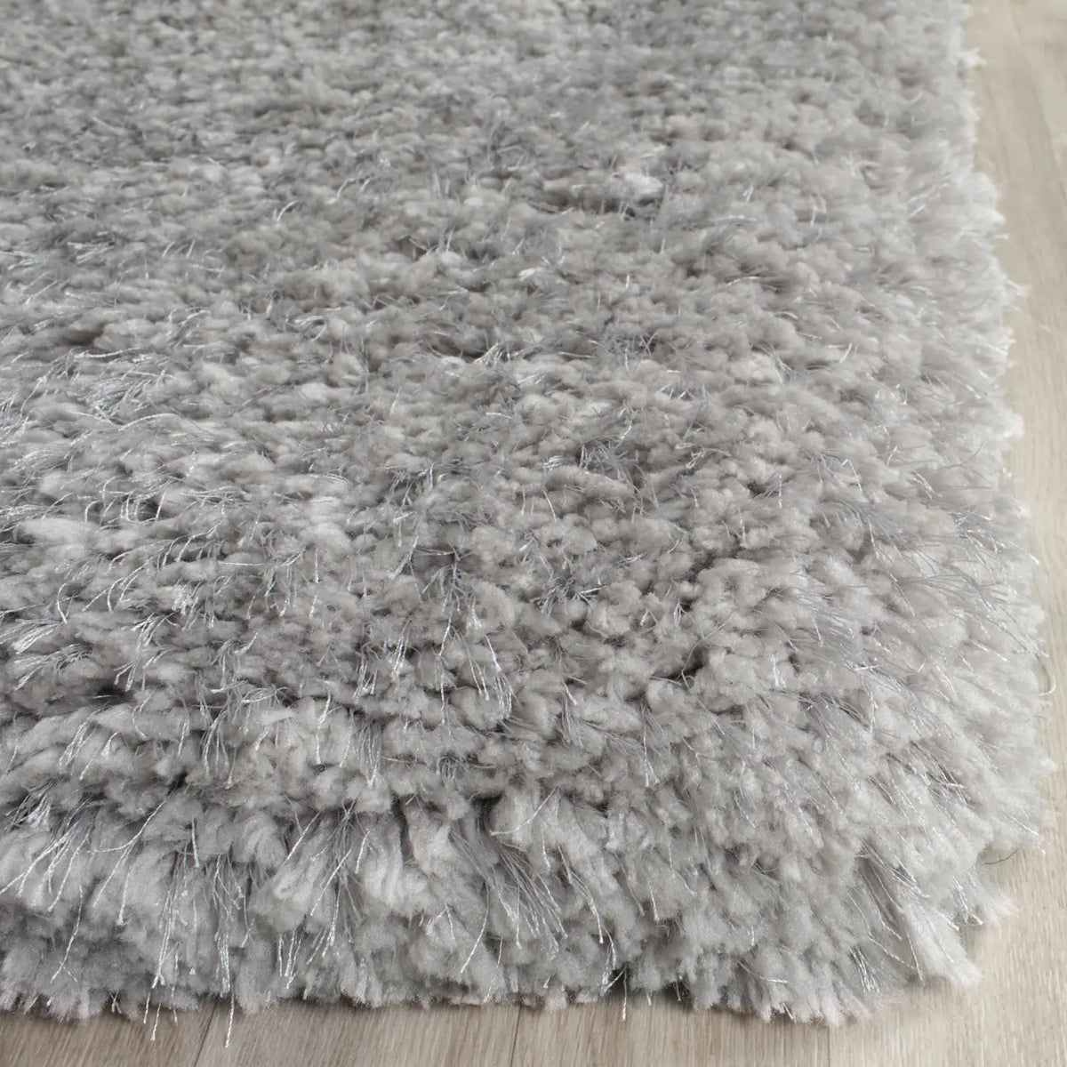 Safavieh Supreme Shag 8'-0" x 10'-0" Rug in Silver