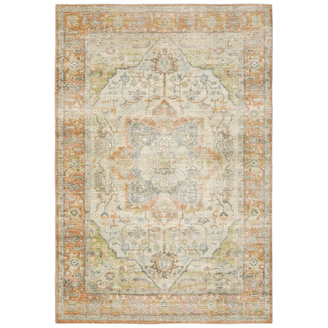 Oriental Weavers Sphinx Savoy 28101 Orange/ Blue Rugs - main flat