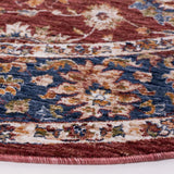 Safavieh Heirloom 700 6'-7" x 6'-7" Rug in Rust / Navy