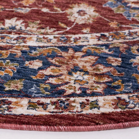 Safavieh Heirloom 700 6'-7" x 6'-7" Rug in Rust / Navy
