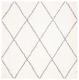 Safavieh Parma Shag 6'-7" x 6'-7" Rug in Cream / Grey