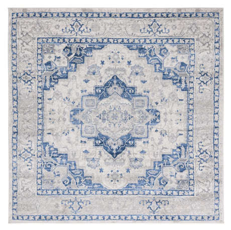 Safavieh Brentwood 6'-7" x 6'-7" Rug in Ivory / Blue