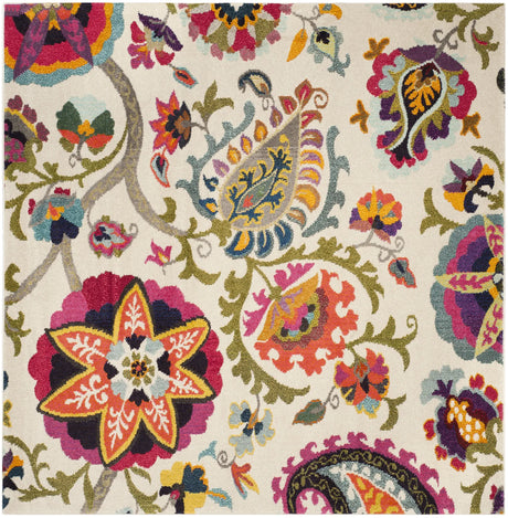 Safavieh Monaco 6'-7" x 6'-7" Rug in Ivory / Multi