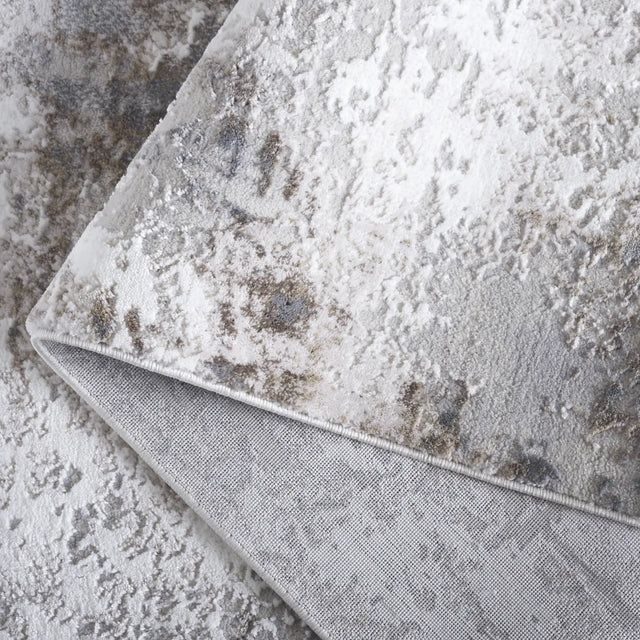 Safavieh Slate 700 4'-0" x 6'-0" Rug in Grey / Ivory Brown
