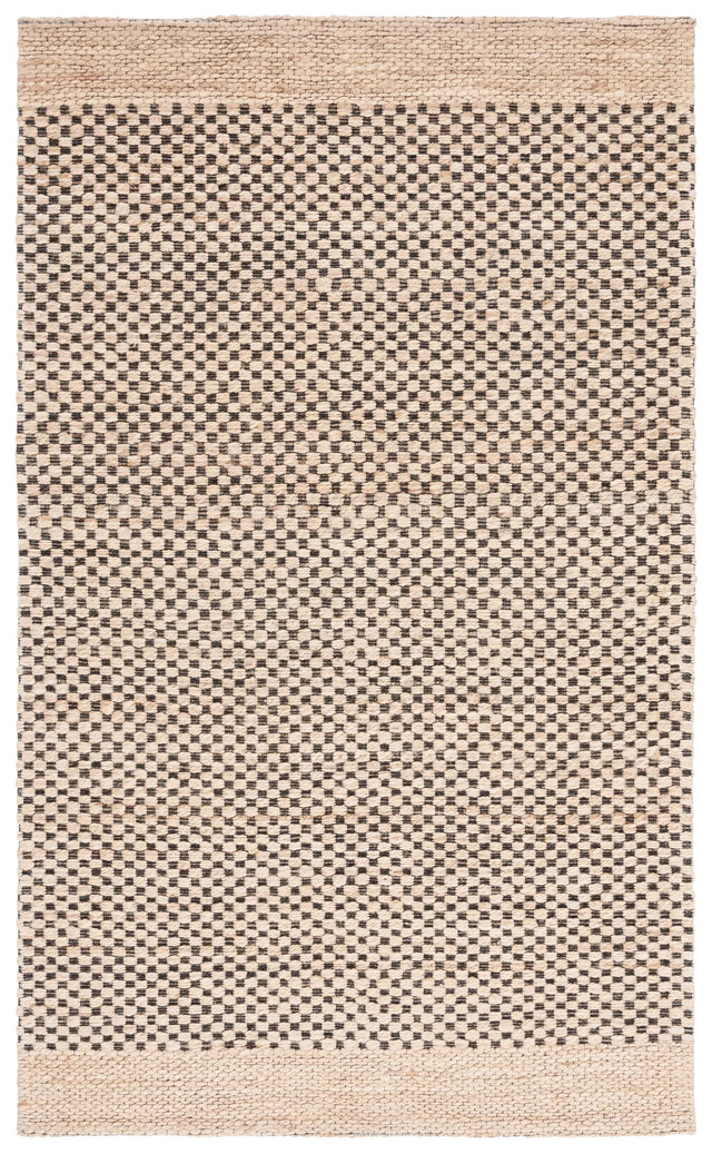 Safavieh Natural Fiber 4'-0" x 6'-0" Rug in Beige / Black
