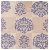 Safavieh Wyndham 7'-0" x 7'-0" Rug in Beige / Lavander