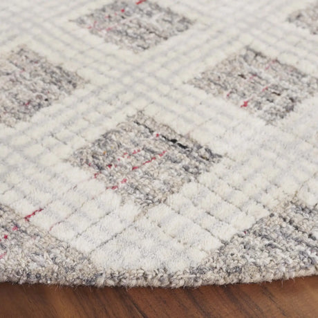 Safavieh Ebony 6'-0" x 6'-0" Rug in Grey / Ivory