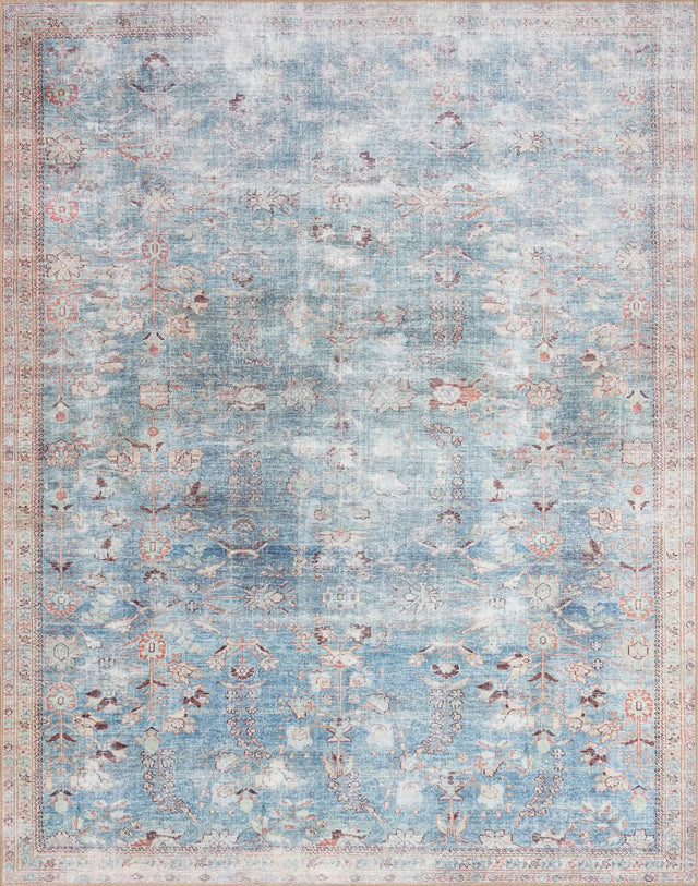 Loloi Wynter Wyn-06 Teal/Multi Rugs - main flat