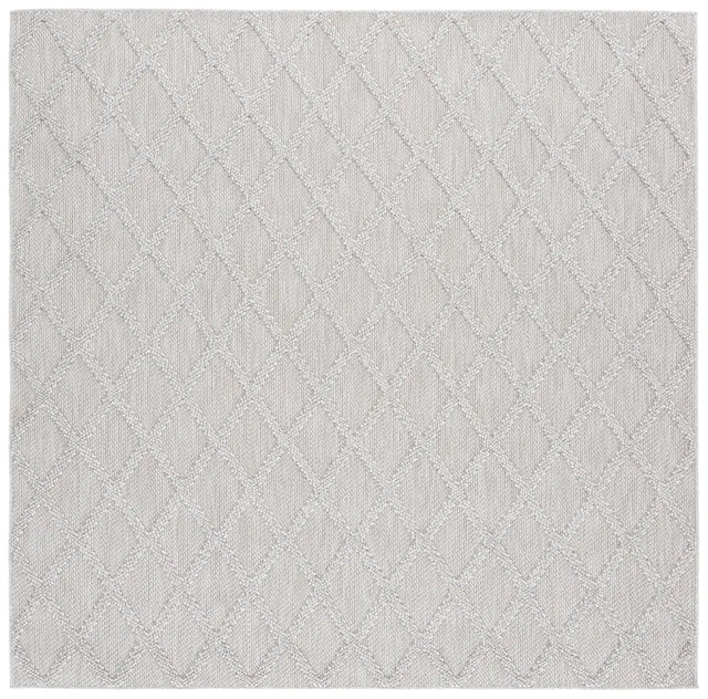 Safavieh Highland 6'-7" x 6'-7" Rug in Light Grey / Ivory