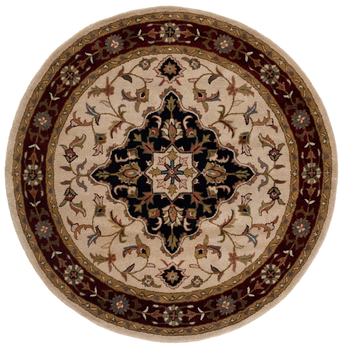 Safavieh Heritage 6'-0" x 6'-0" Rug in Ivory / Red