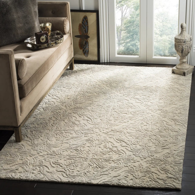 Safavieh Blossom 5'-0" x 8'-0" Rug in Ivory / Grey