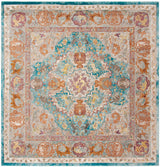 Safavieh Aria 6'-5" x 6'-5" Rug in Blue / Orange