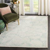 Safavieh Dip Dye 4'-0" x 6'-0" Rug in Light Green / Ivory