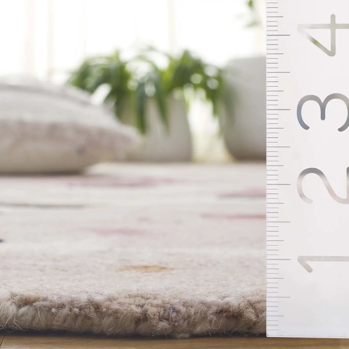 Safavieh Jardin 4'-0" x 6'-0" Rug in Ivory / Pink