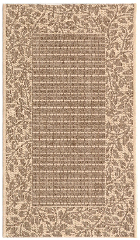 Safavieh Courtyard 2'-0" x 3'-7" Rug in Brown / Natural