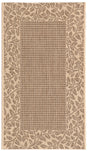 Safavieh Courtyard 2'-0" x 3'-7" Rug in Brown / Natural