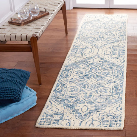 Safavieh Metro 2'-0" x 9'-0" Rug in Blue / Ivory