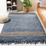 Safavieh Vintage Leather 4'-0" x 6'-0" Rug in Grey / Beige