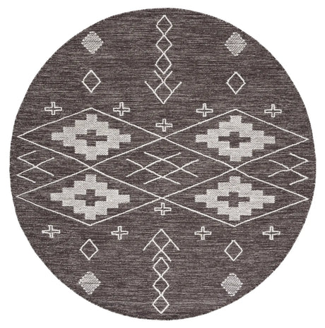 Safavieh Kilim 6'-0" x 6'-0" Rug in Brown / Ivory