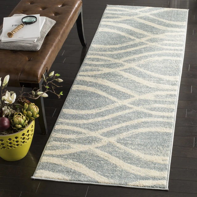 Safavieh Adirondack 2'-6" x 10'-0" Rug in Cream / Slate