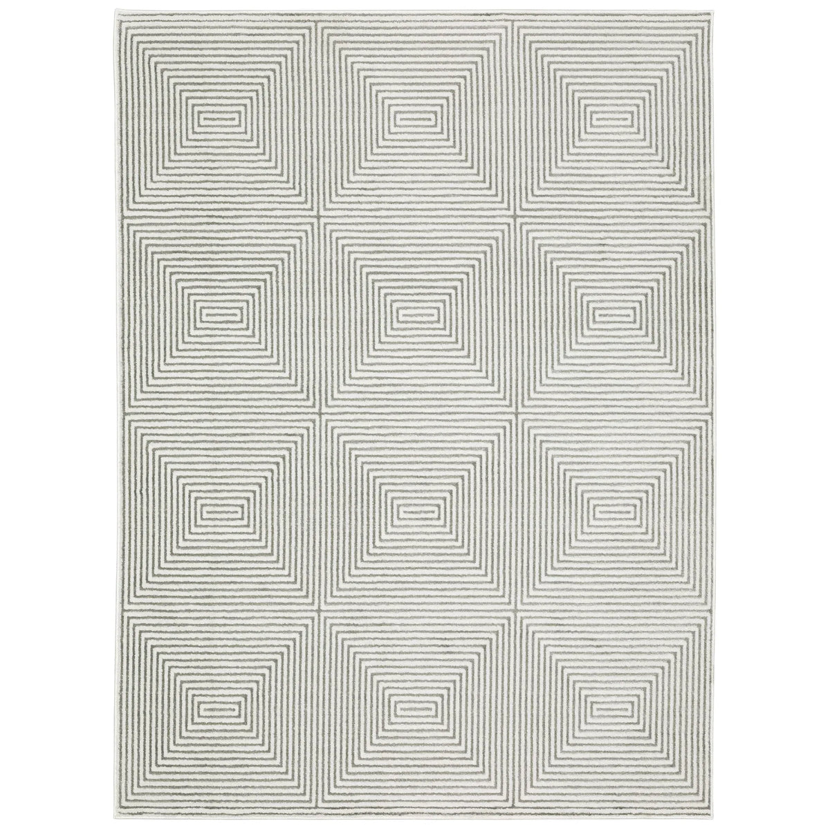 Oriental Weavers Montecito 8111W Grey/ White Rug - main flat
