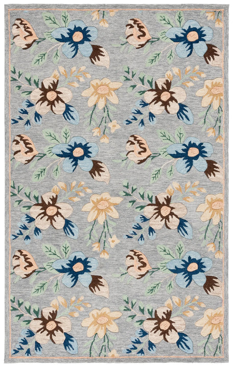Safavieh Blossom 4'-0" x 6'-0" Rug in Grey / Blue