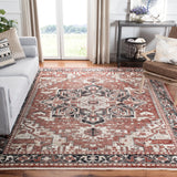 Safavieh Herat 300 8'-0" x 10'-0" Rug in Rust / Black