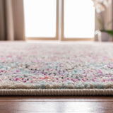 Safavieh Madison 200 4'-0" x 6'-0" Rug in Beige / Fuchsia