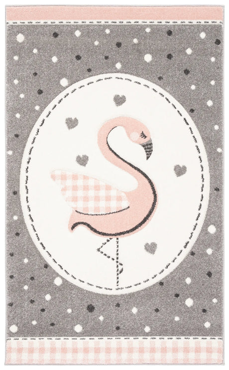 Safavieh Carousel Kids 100 3'-3" x 5'-3" Rug in Pink / Ivory