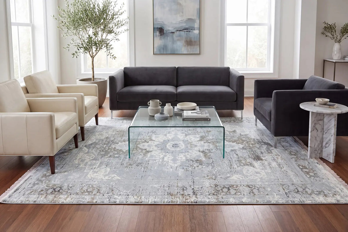 Dynamic Rugs Ruby 2161 Grey Rugs - Room