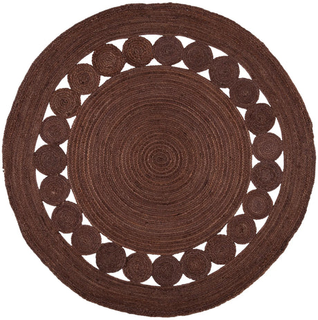 Safavieh Natural Fiber 5'-0" x 5'-0" Rug in Brown