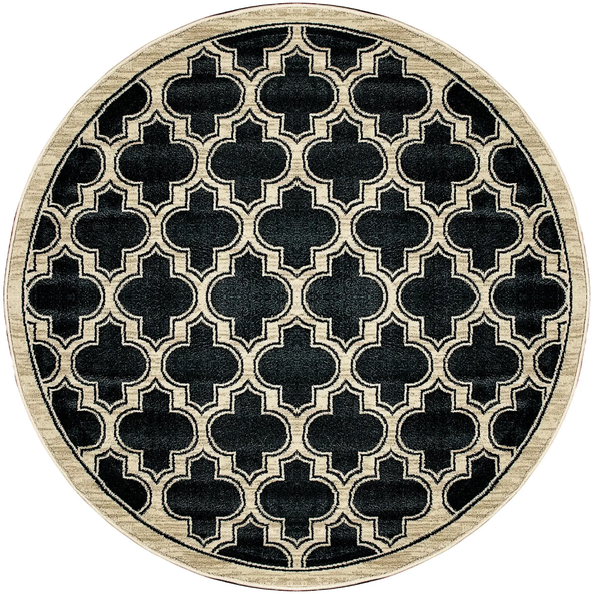Dynamic Rugs Yazd 2816 Black Rugs - Round