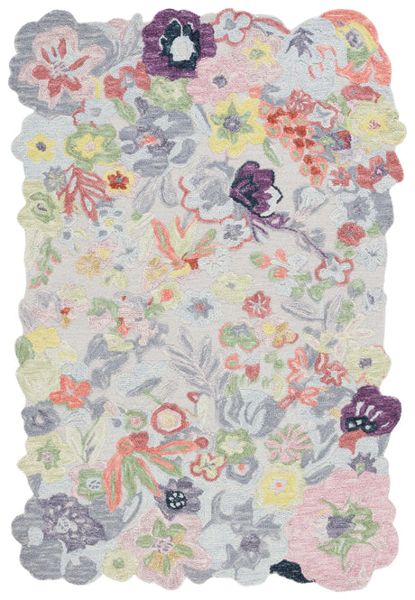 Safavieh Jardin 4'-0" x 6'-0" Rug in Green / Pink