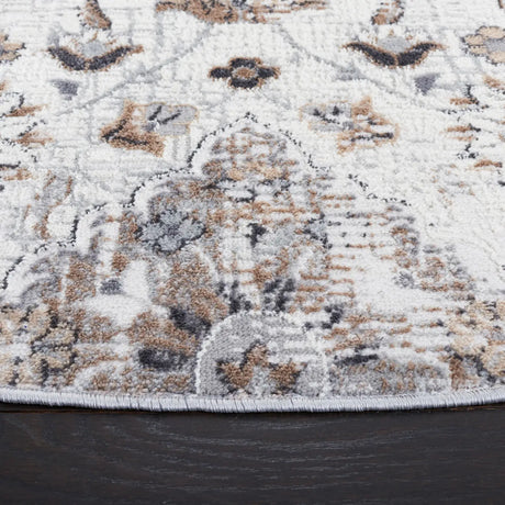 Safavieh Shivan 100 6'-7" x 6'-7" Rug in Ivory / Grey