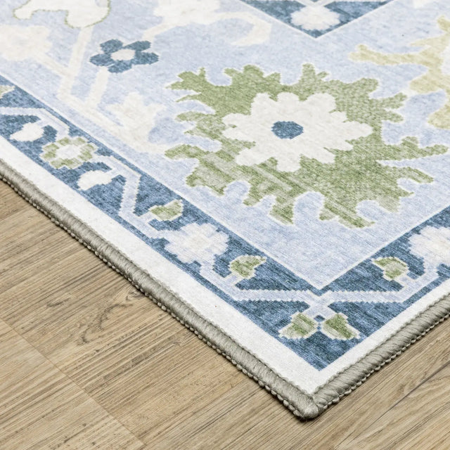 Oriental Weavers Sphinx Addison ADD05 Green Rugs - corner detail