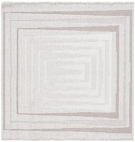 Safavieh Lotus 6'-7" x 6'-7" Rug in Ivory / Beige