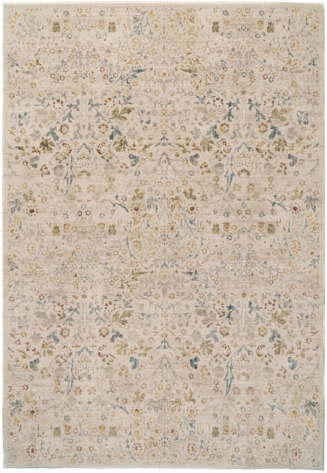 Dynamic Rugs Bloomfield 19601 Power Loomed Transitional Cream/Multi Rug - Rectangular