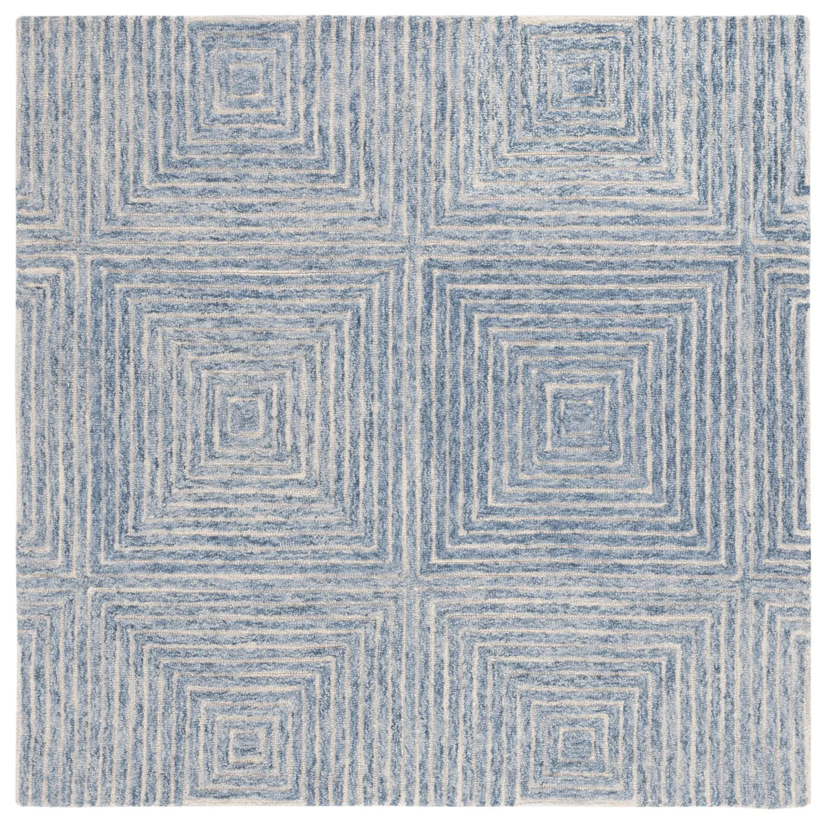 Safavieh Metro 6'-0" x 6'-0" Rug in Light Blue / Ivory