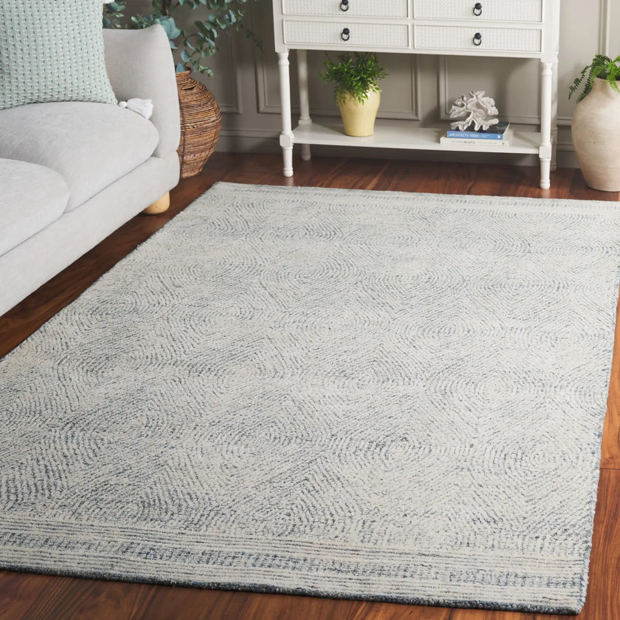Safavieh Abstract 5'-0" x 8'-0" Rug in Ivory / Blue