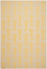 Safavieh Courtyard 6'-7" x 9'-6" Rug in Beige / Yellow